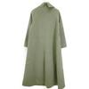 AMERI Green UNDRESSED FRILL COLLAR COAT coat S greenUsed