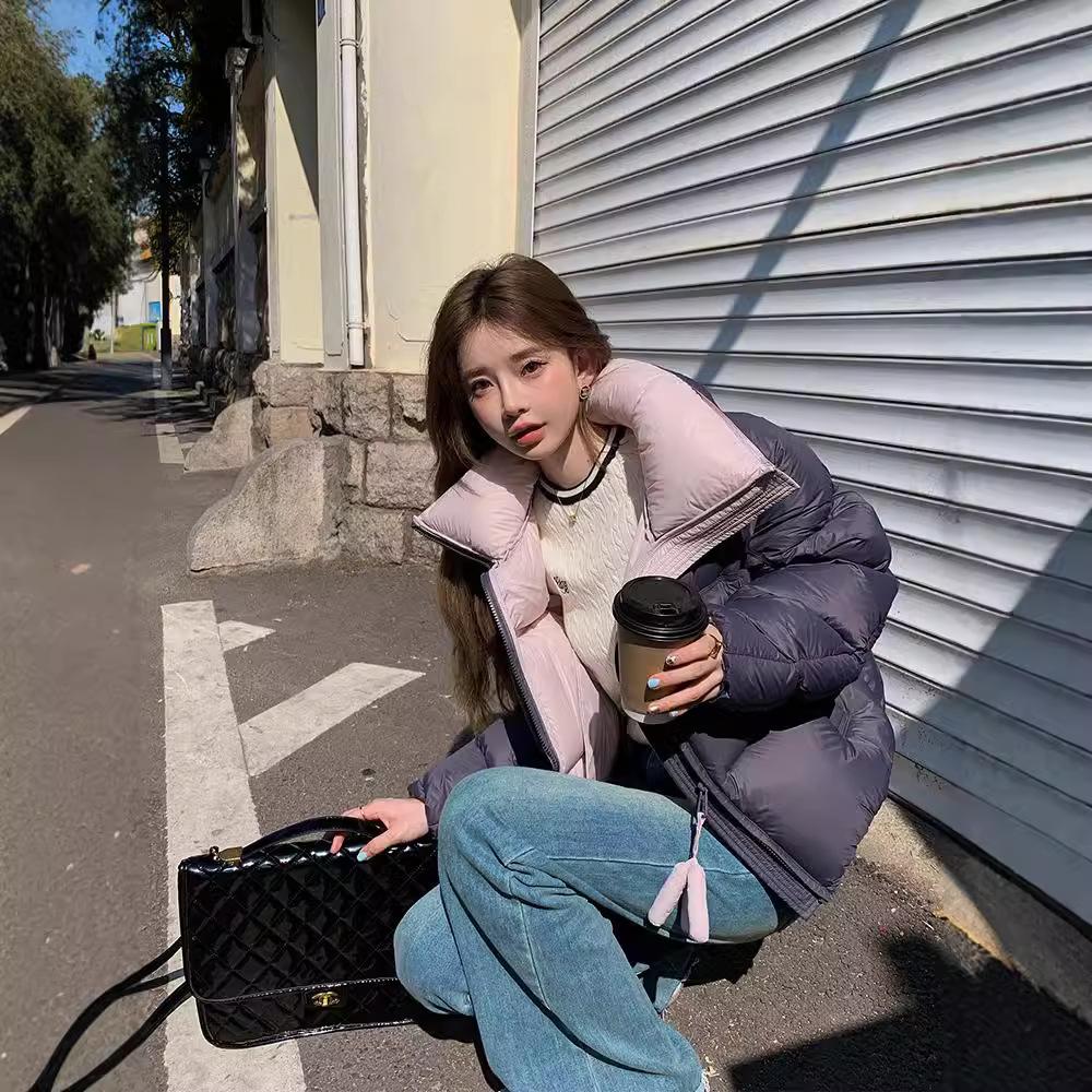 Clearance down jacket winter women's new duck down women's clothing short warm Pinghu jacket