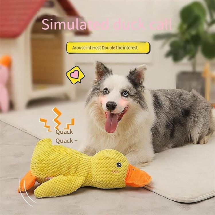 Dog Chewing Toy Plush Quack Pet Dog Snuffle Toy Encouraging Foraging Skill