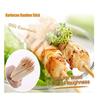 200 Pieces Wood Skewer Stick Bamboo Skewer Stick Bamboo Stick Barbecue for The Barbecues, The Vegetables, The Multicolo SKEWER