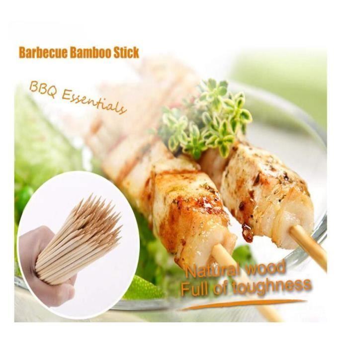 200 Pieces Wood Skewer Stick Bamboo Skewer Stick Bamboo Stick Barbecue for The Barbecues, The Vegetables, The Multicolo SKEWER