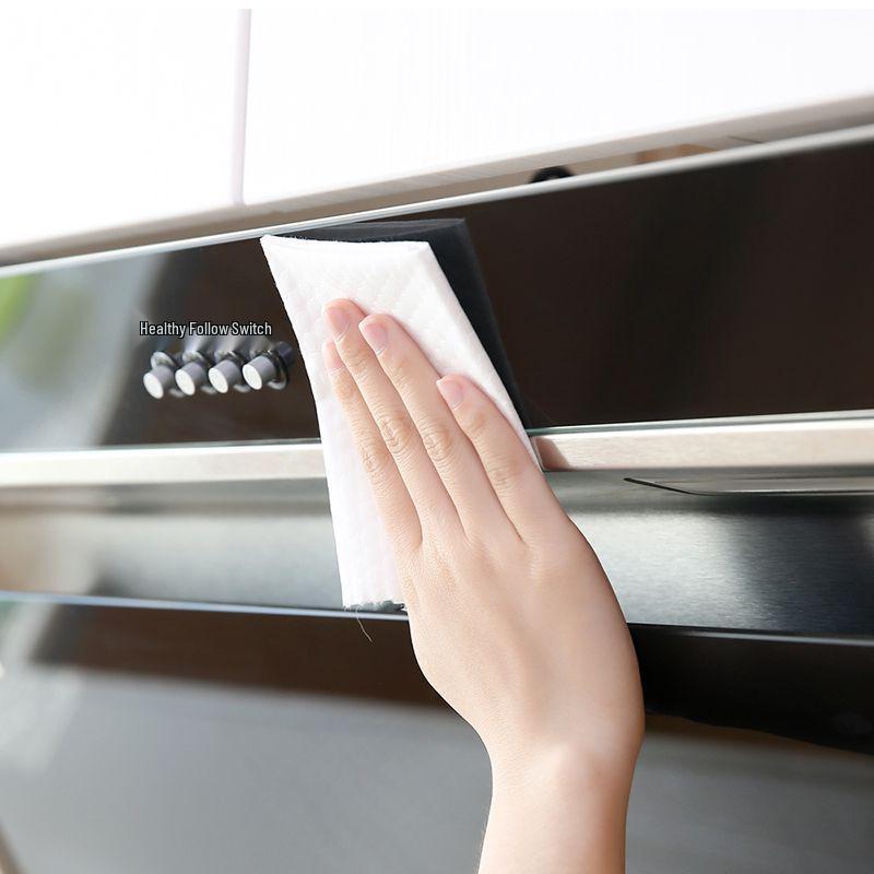Convenient Dual-Use Wet & Dry Scouring Pad: Disposable, Washable, Non-Stick Oil Kitchen Rag