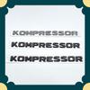 Chrome Black for Mercedes Benz Kompressor Emblem Rear Trunk Badge Lettering Stickers CLK SLK SL CLS ML A B C S R Class Accessori