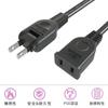 Extension Cord, 0.1m-10m, Single Outlet, Black, 10cm-10m, 15A, 1500W, Tracking-Resistant, Double-Coated, Insulated Cap, AC Adapter, Neat Connection,