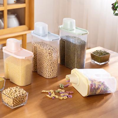 Serbatoio Impermeabile per Cereali Misti Domestico Serbatoio per la Conservazione dei Cereali Serbatoio Sigillato in Plastica Scatola per la Conservazione in Cucina per Cibo Secco