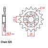 Motorcycle Front Sprocket Pinion For Ducati 749S 796 939 Hypermotard 820 821 Hyperstrada 848 Evo streetfighter 992 sport touring