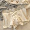 Large Size Men's Spring and Summer Pure Cotton 10A Anti - Bacterial Waist Flat Angle Underwear