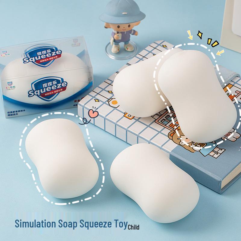

Cartoon Soap Squishy Toy - Stress Relief Handheld Simulation