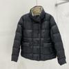 Down Jacket Women's Winter, New Style Double-sided Wear Fashionable White Duck Down Temperament Short Stand-up Collar Jacket Tide