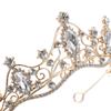 Elegant Baroque Rhinestone Tiara Crown Bridal Headwear Wedding Headdress for Women Premium Alloy Lightweight Hair Decor Party