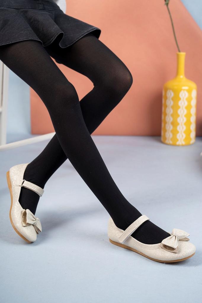 Women's Flat Shoes Choke Bow Powder Star Girls' Shoes