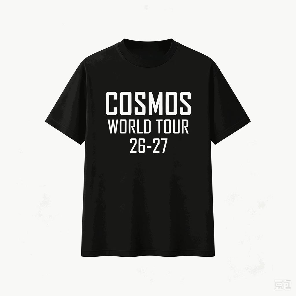 COSMOS World Tour 26-27 Concert Short Sleeve Tee Summer 2026 BIGBANG Kids T-Shirt for Outdoor Sports Party Daily & Sports