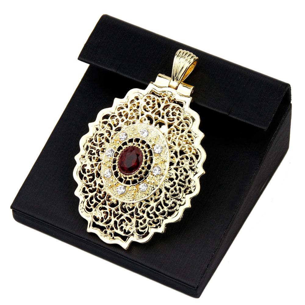 2023 Dámská brož Červená a zelená bílá Zlatá barva Svatební šperk pro nevěstu