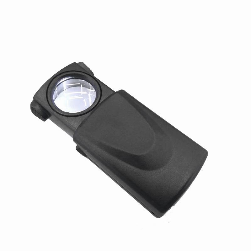 

30X Jewelry Magnifying Glass Led Foldable Magnifier Lens Diameter 21Mm Pocket Illuminated Loupe for Coin Stamps Watch Repair 30x