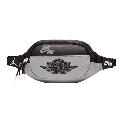 Synthetic Leather One Shoulder Crossbody Bag Sling Bag Fanny Pack Small Size Unisex Shadow Gray/Black Gray Jordan DB8195-400