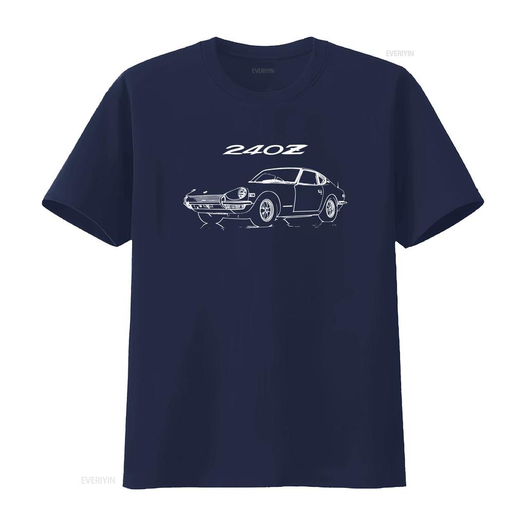 1971 Datsun 240z JDM Vintage Samlarbil T-shirt Vintage Andningsbar Grafisk Streetwear Herr Mjuk Bekväm