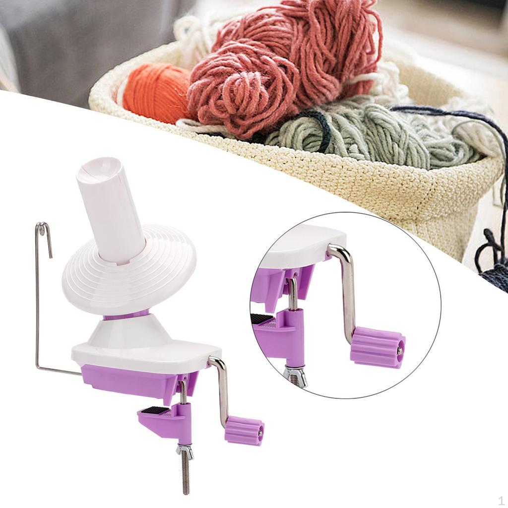 Hand Operated Yarn Winder Convenient Crank Household Compact Wool Machine String