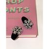 2023 Hot Style Christmas Rhinestone Snowflake Hair Clip for Baby and Side Bangs - Autumn & Winter Hair Accessory