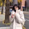 Puff Five-grid DuPont Three-proof Bread Jacket Can Be Traced Back To Samsung White Duck Down Jacket Women's Short Model