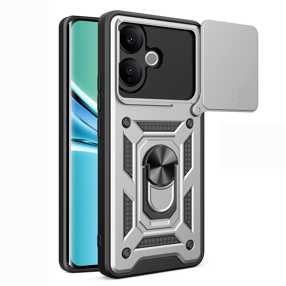 Armor Funda for VIVO V60 Lite Case Cover Slide Camera Protection Ring Holder Stand Shockproof Back Capa Funda