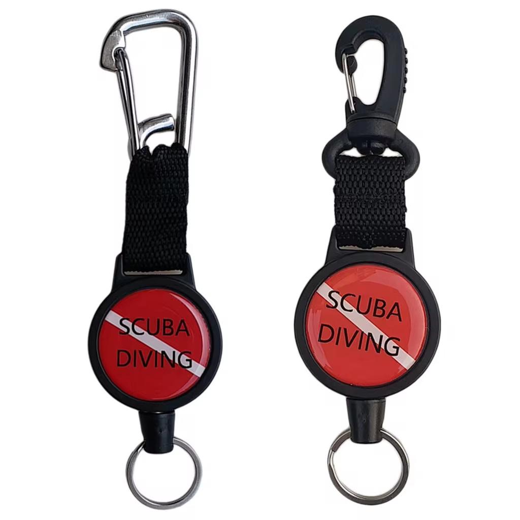 Stainless Steel Stretchable Lanyard Retractable Cord for Securing Dive Gear and Camping Equipment Diving Accessories
