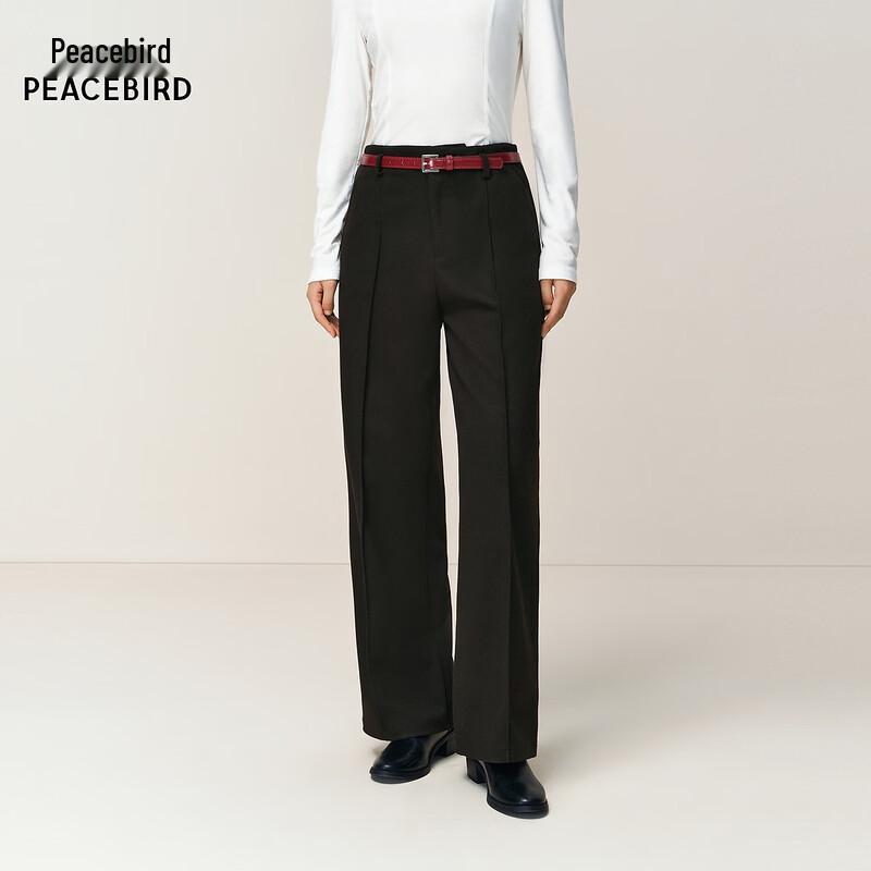 Peacebird A1GBF4708 Relaxed Fit Commuter Trousers S чёрный