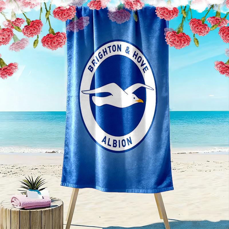 Brighton Print Beach Towel, Large Soft Quick Dry Towel for Beach Camping Swimming