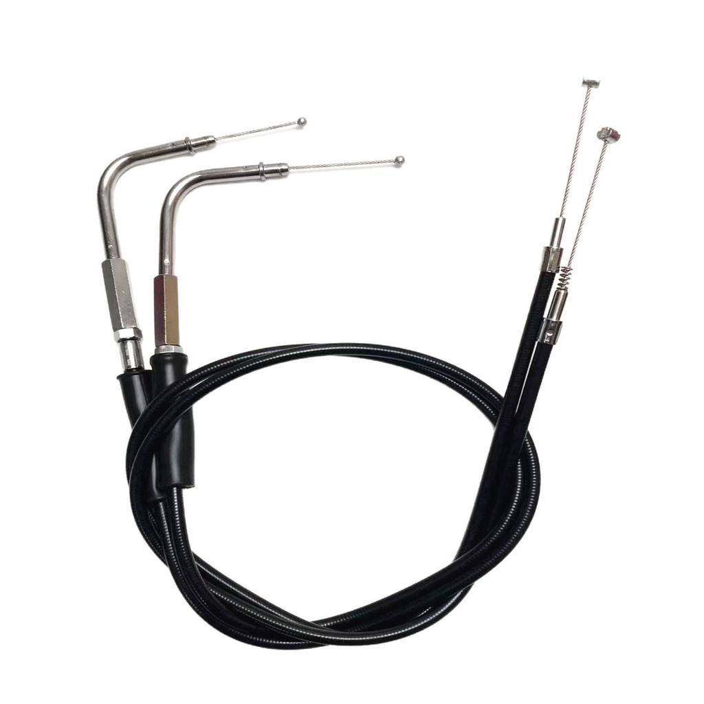 Extended Throttle & Clutch Cables for Harley XL883/1200/X48 Dyna Fat Boy