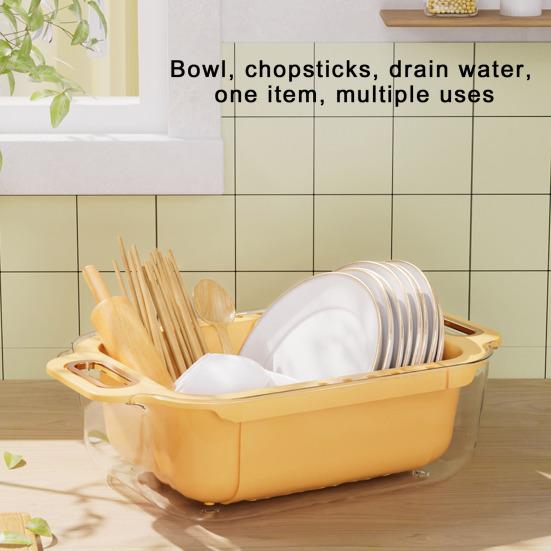 

Выдвижная корзина для слива, сито, двухслойная, утолщенная, дизайн, дуршлаг для мойки, овощей, фруктов, прозрачная корзина с белый