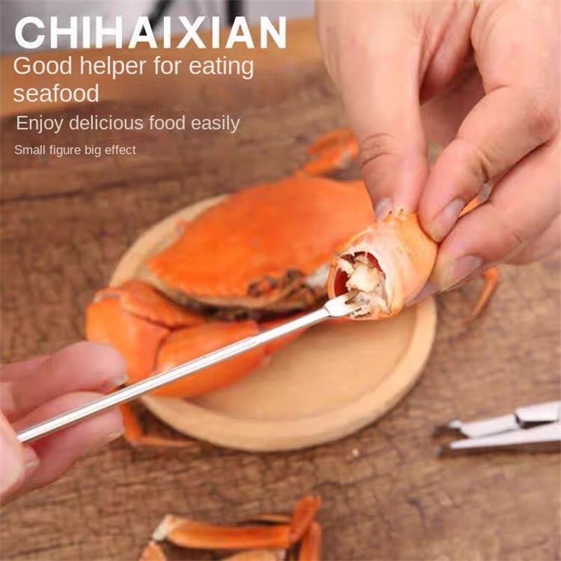 5pcs/lot Robust and High Quality Lobster Forks Walnut Gadgets Seafood Function Fruit Tools Kitchen Kitchen Needl
