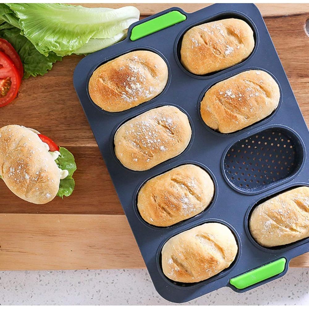 Food Grade Silicone Cake Molds Toast Tray Bread Pan Brownie Dessert Madeleine Cake Moulds Baguette Baking Tools Muffin Bakeware