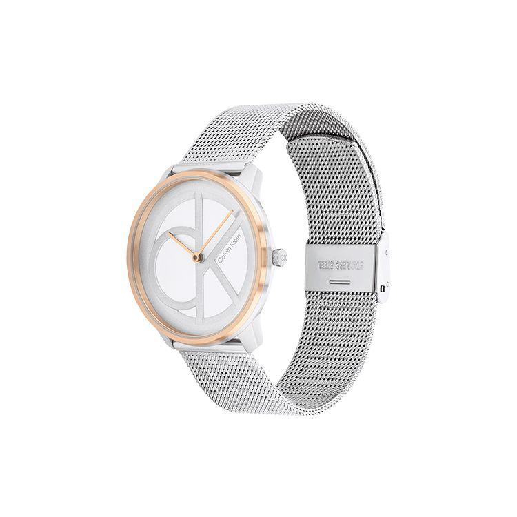 Calvin Klein Quartz Watch 35Mm Gray Dial Fashion Large Logo Watch Women watches 25200033