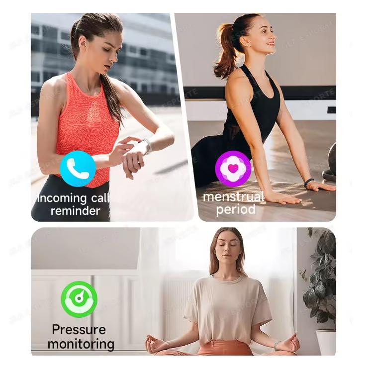 2026 Smart Bracelet Activity Fitness Tracker Sleep Heart Rate Blood Oxygen Waterproof Multiple Sport Smart Watch For Android iOS