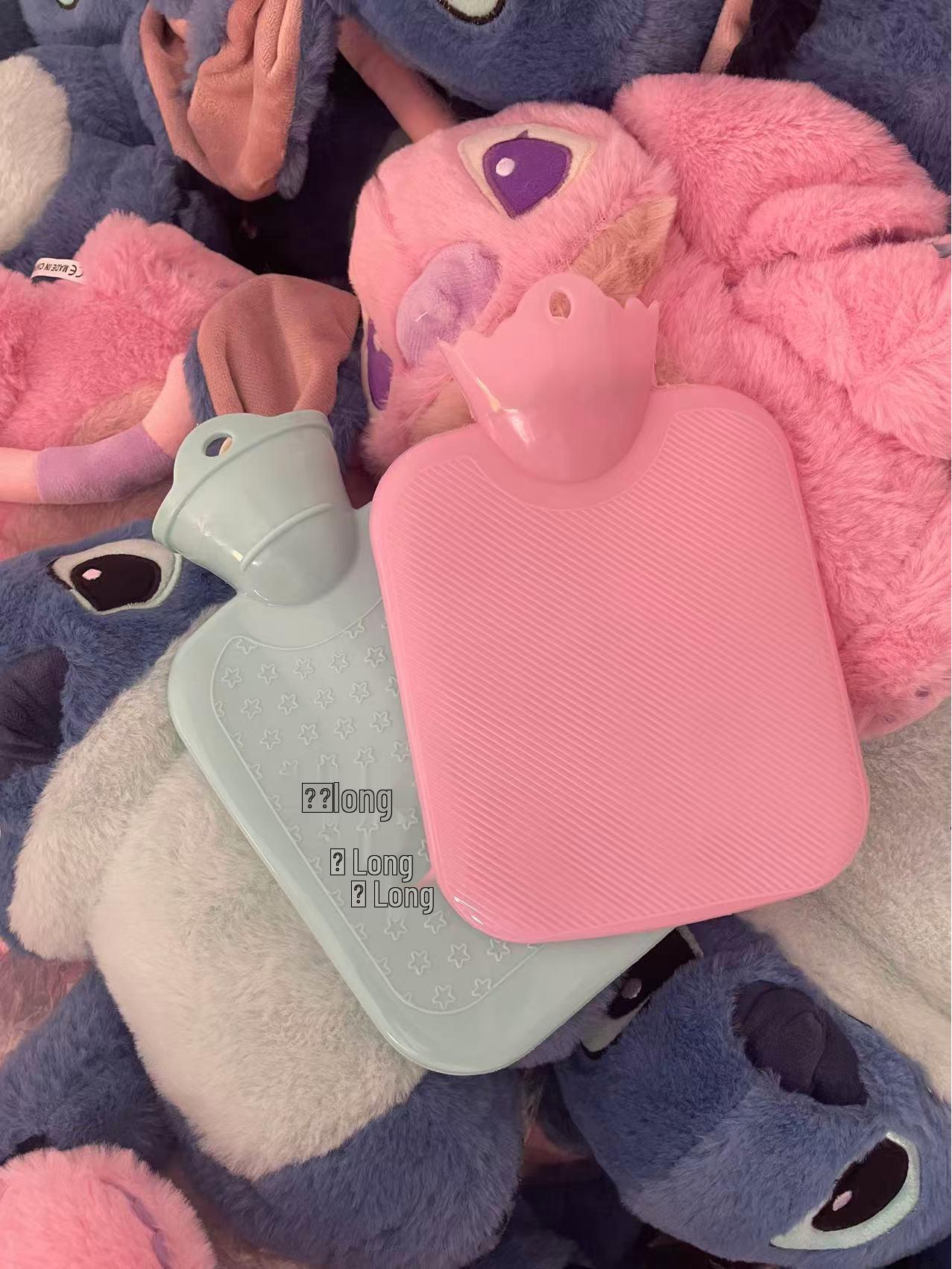 

Плюшевая грелка с мультяшным рисунком - Утолщенная, Защита от ожогов, Легко разбирается и стирается 35cm + 500ml Hot Water Bag