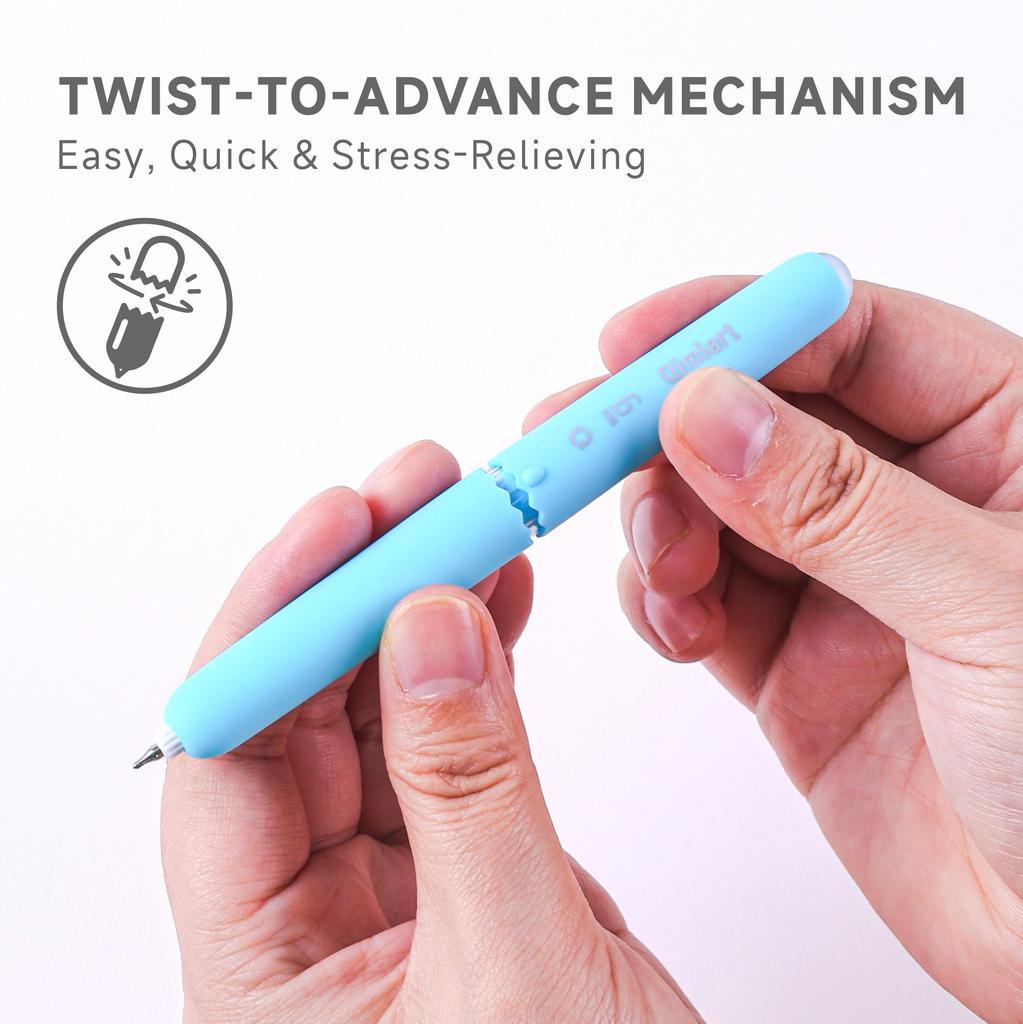 LANGUO 45/9 Colors Erasable Gel Pen 0.6mm Fine Point Erasable Pens Twist Smooth Writing Drawing Painting School Office Supplies