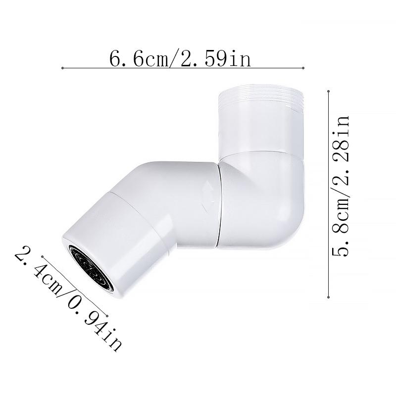 360 ° Rotating Faucet, Splash Proof Faucet Universal Adapter Sink Filter Head, Used For Bathroom Washbasins And Kitchen Sinks