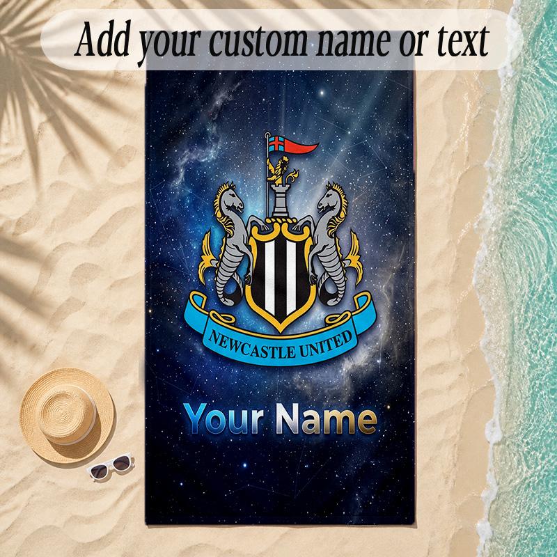 Plaj Havlusu Newcastle United FC Özel İsim Yazısı Kişiselleştirilmiş Yumuşak Havlu Plaj Havuzu İç Mekan Ev Dekorasyonu Hediye