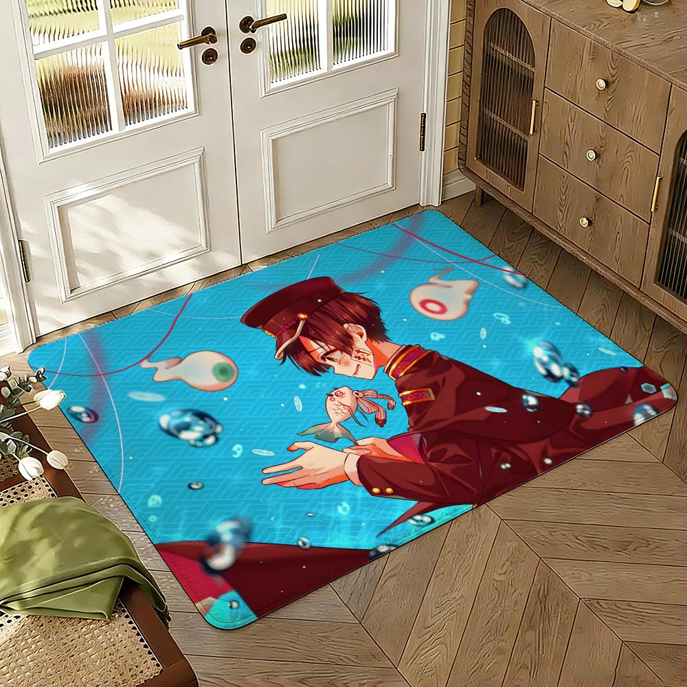 Toilet-Bound Hanako-kun Season 2 Thickened Absorbent Non-Slip Floor Mat Bedroom Living Room Door Mat Flannel Rug