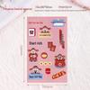 2025 Waterproof Christmas Cartoon Stickers: Internet Celebrity Logos, Self-Adhesive Transparent Labels