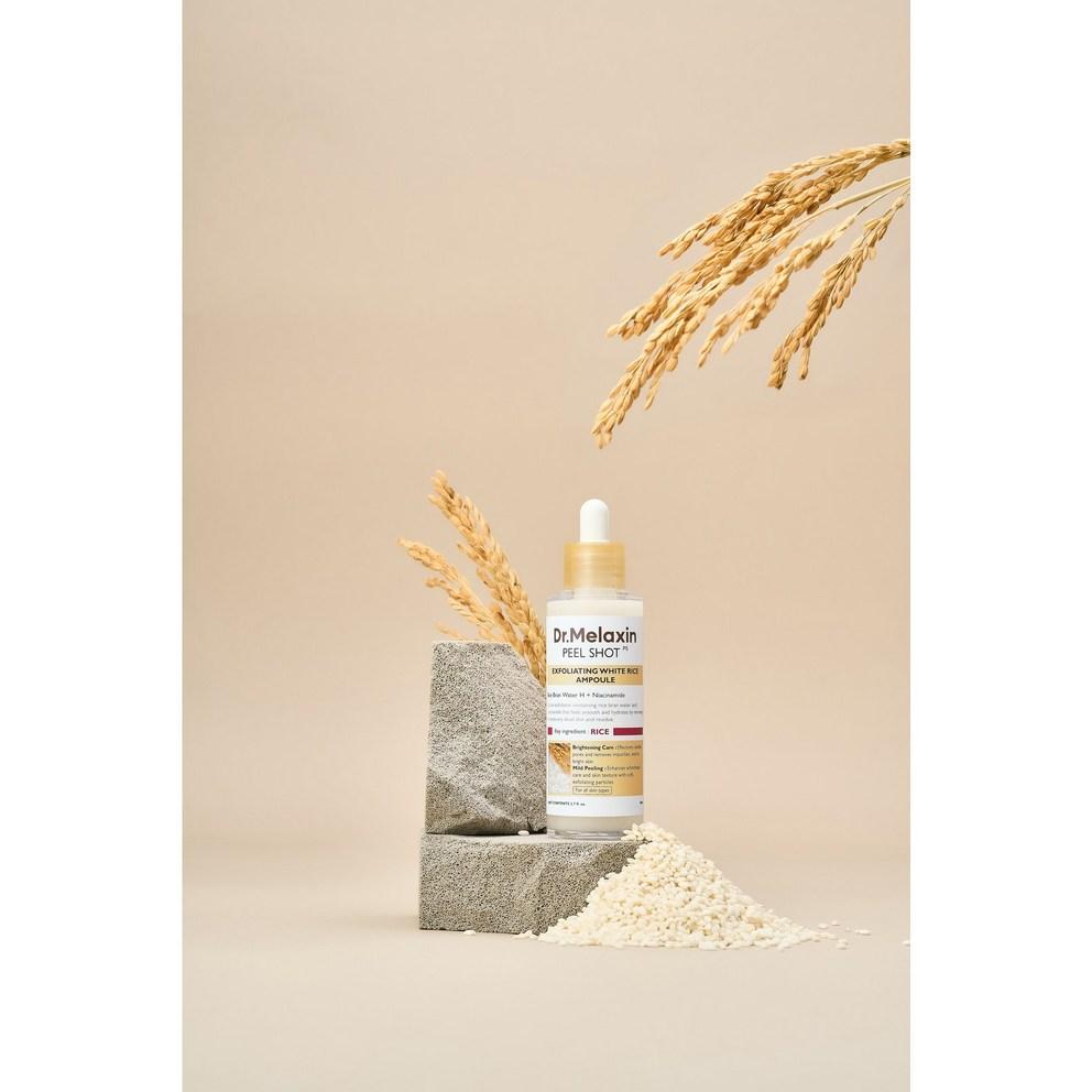 [Dr. Mellaxin] Feel Shot Face Exfoliating Sebum Softener Gommage Rice Ampoule Scrub Peeling Gel, 80ml