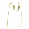 Les Trésors De Lily [P7767] - Designer Steel Earrings 'Les Ailes d'Ange' Gold - 13x4 Mm