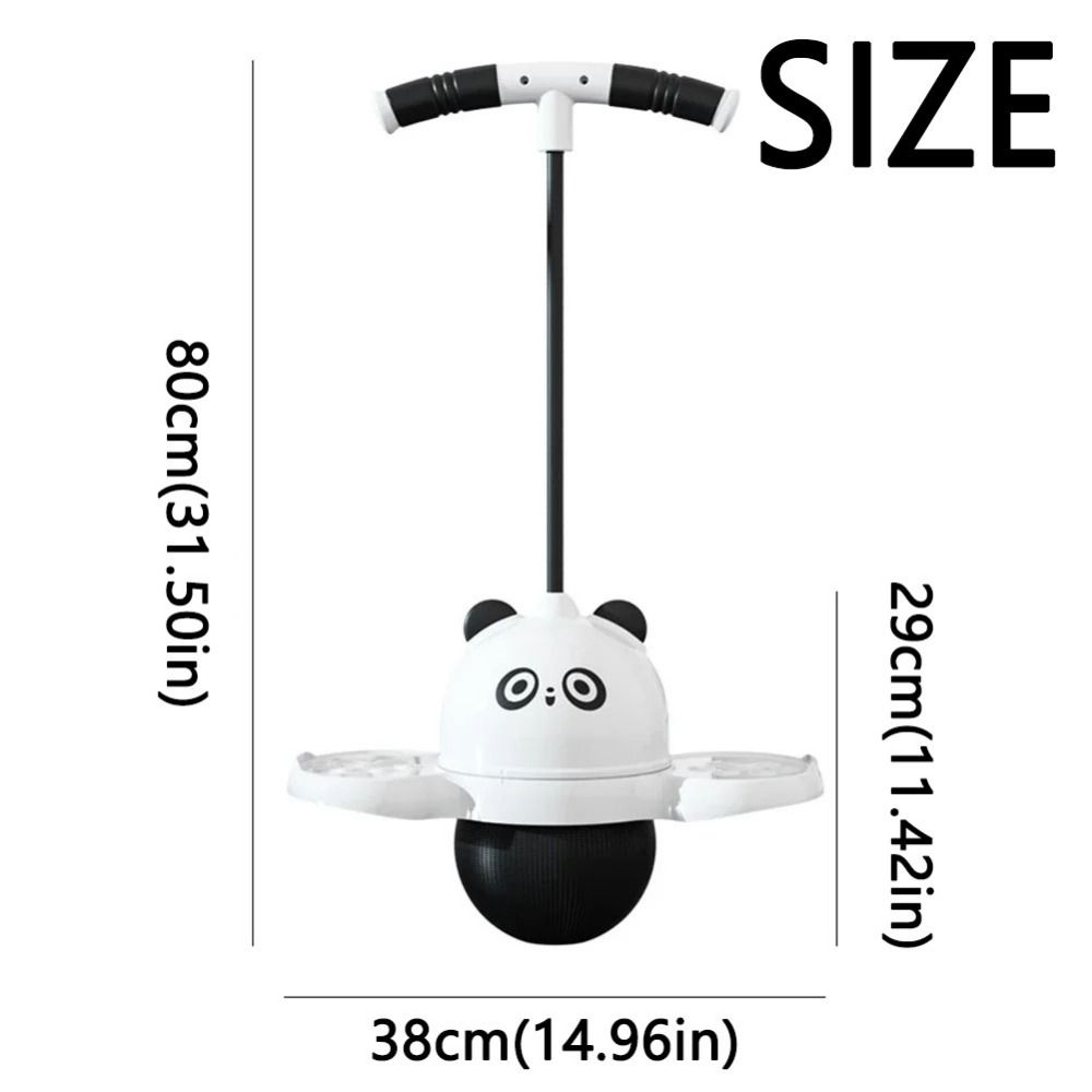 Light Up Panda Jumping Ball Toys Thicken Elastic Balance Ball Toys  Fitness Exercise