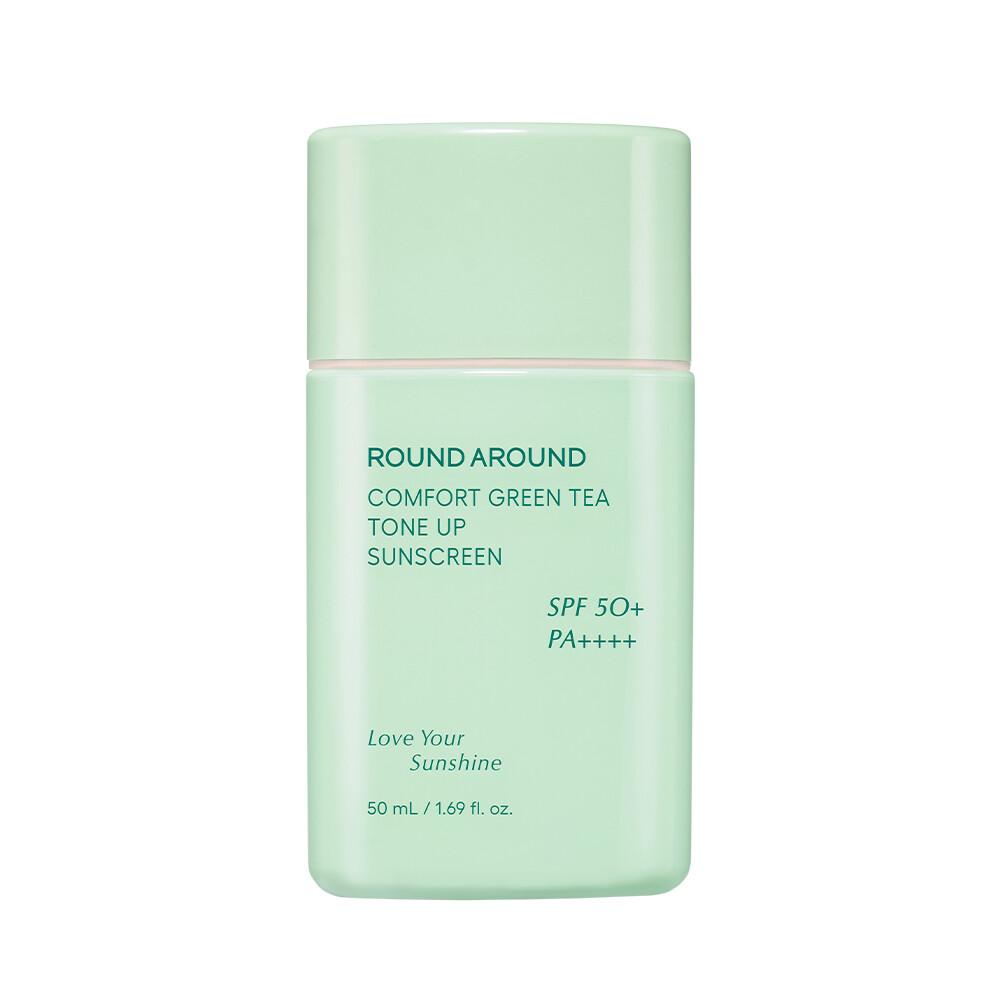 ROUND A'ROUND Coffret spécial crème solaire tonifiante au thé vert Comfort 50 ml + 20 ml