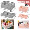 Portable Foldable Plastic Storage Basket 2026 Latest Models Lightweight Stackable Organizer Box for Makeup Jewellery Toys