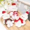 Christmas Teddy Bear with Scarf: Bouquet, Gift Box, Party Favor, Cake Decoration