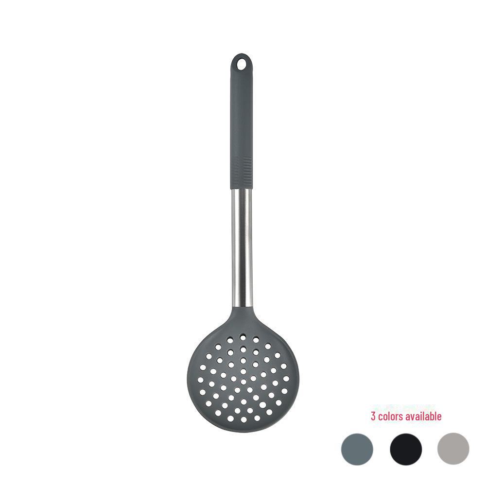 Drehbares Küchengeschirrset aus Silikon: Enthält Spatel, Suppenlöffel, sicheres Antihaft-Utensilien und Aufbewahrungseimer.