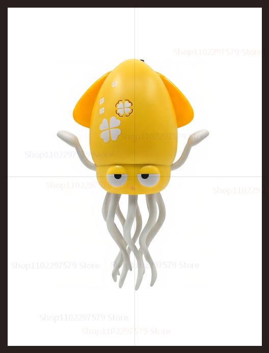 2025 New Electronic Dancing Squid Toys with Light&Music Funny Induction Lying Flat Squid Toddler Interactive Development Gifts