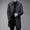 Firstview Men's Urban Casual Double-Faced Wool Coat