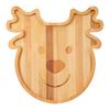 Christmas Snack Tray Santa Reindeer Bamboo Serving Platter for Candy Desserts Fruits Holiday Charcuterie Board Hostess Gifts