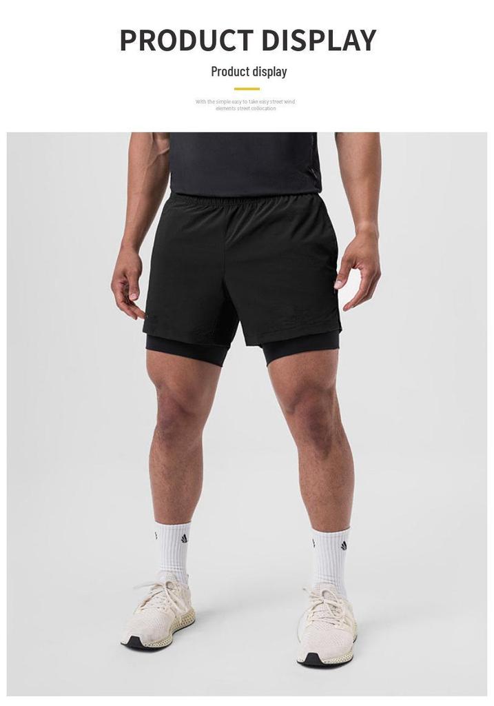 Men's Quick-Dry Elastic Sports Shorts for Summer Running